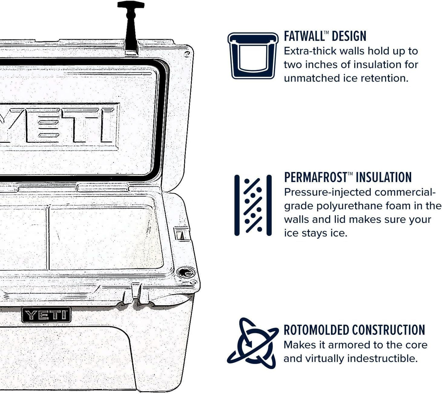 Tundra 35 Kühlbox für Outdoor-Abenteuer, Charcoal