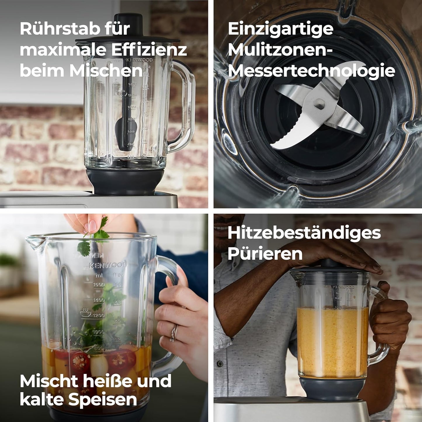 ThermoResist Glas-Mixaufsatz KAH359GL für Küchenmaschinen