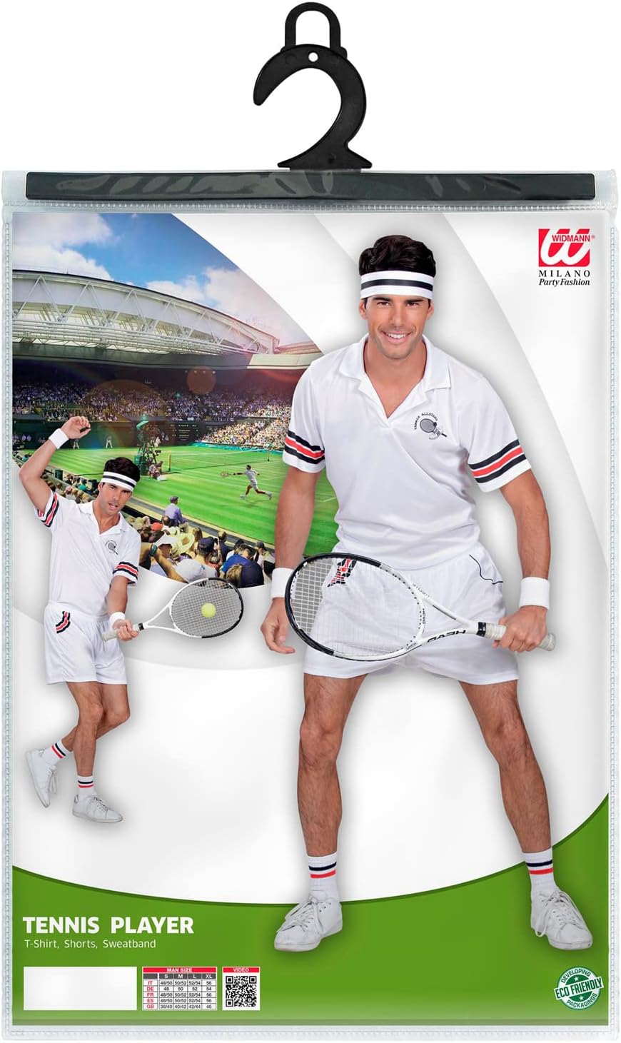 Kostüm Tennisspieler-Set, L