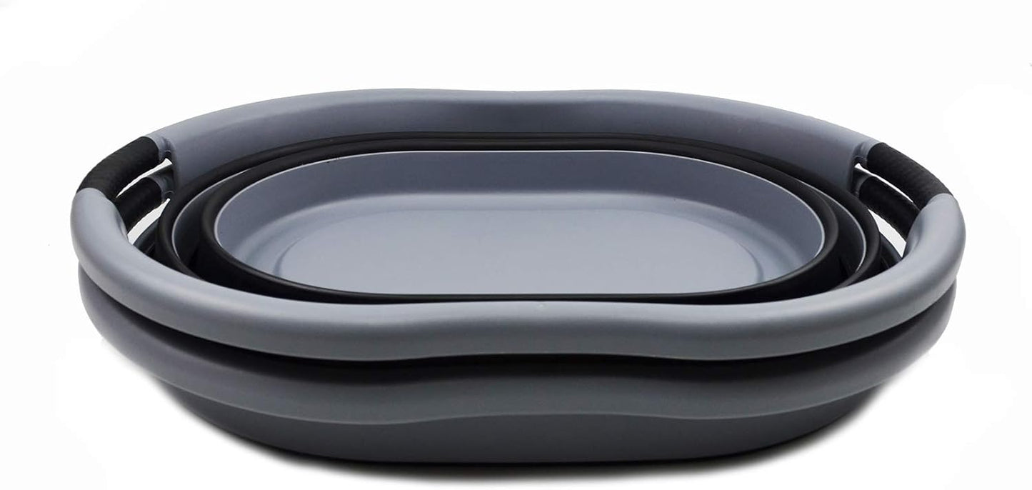 Faltbarer Wäschekorb, 1 Grey/Black