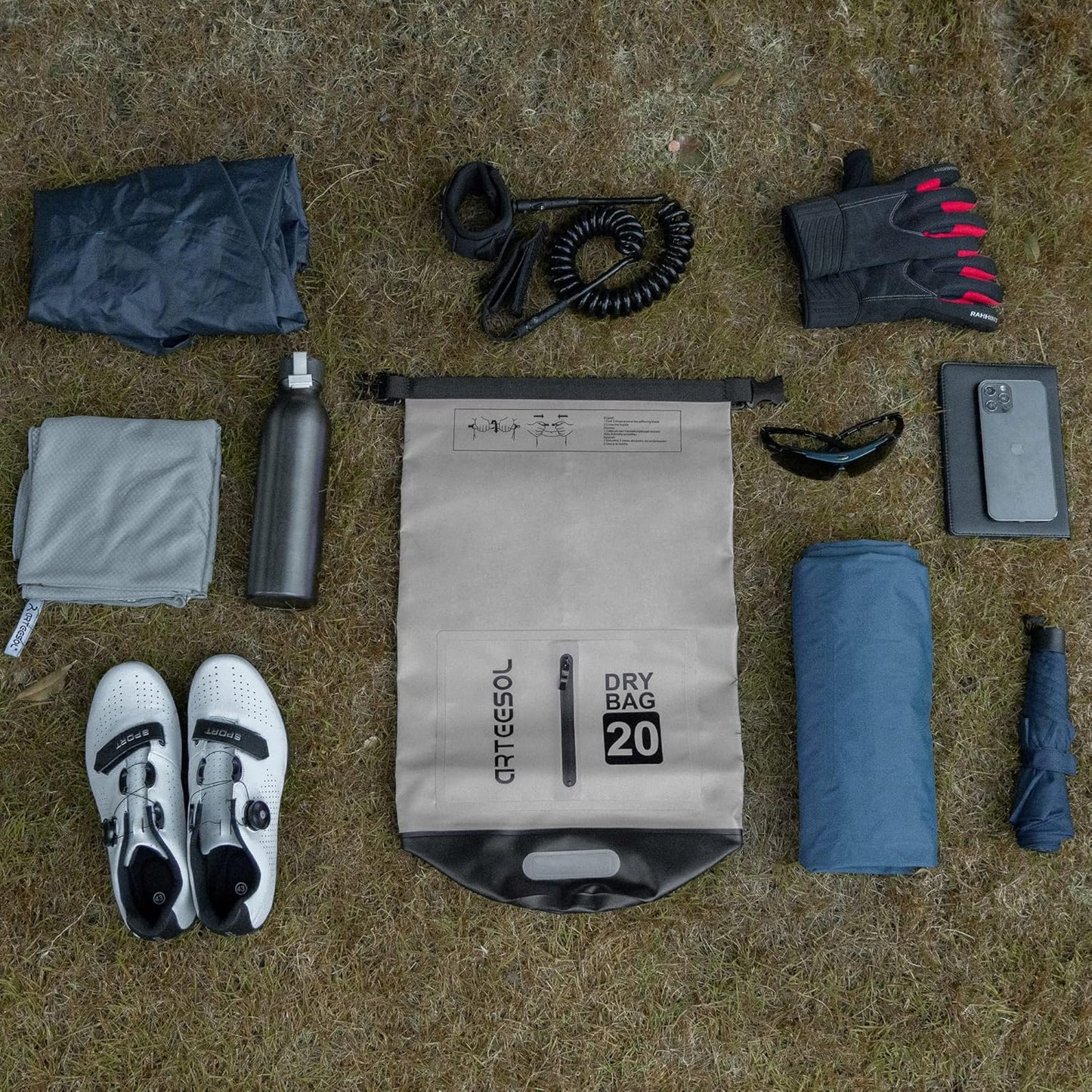 Dry Bag, Grau 30L
