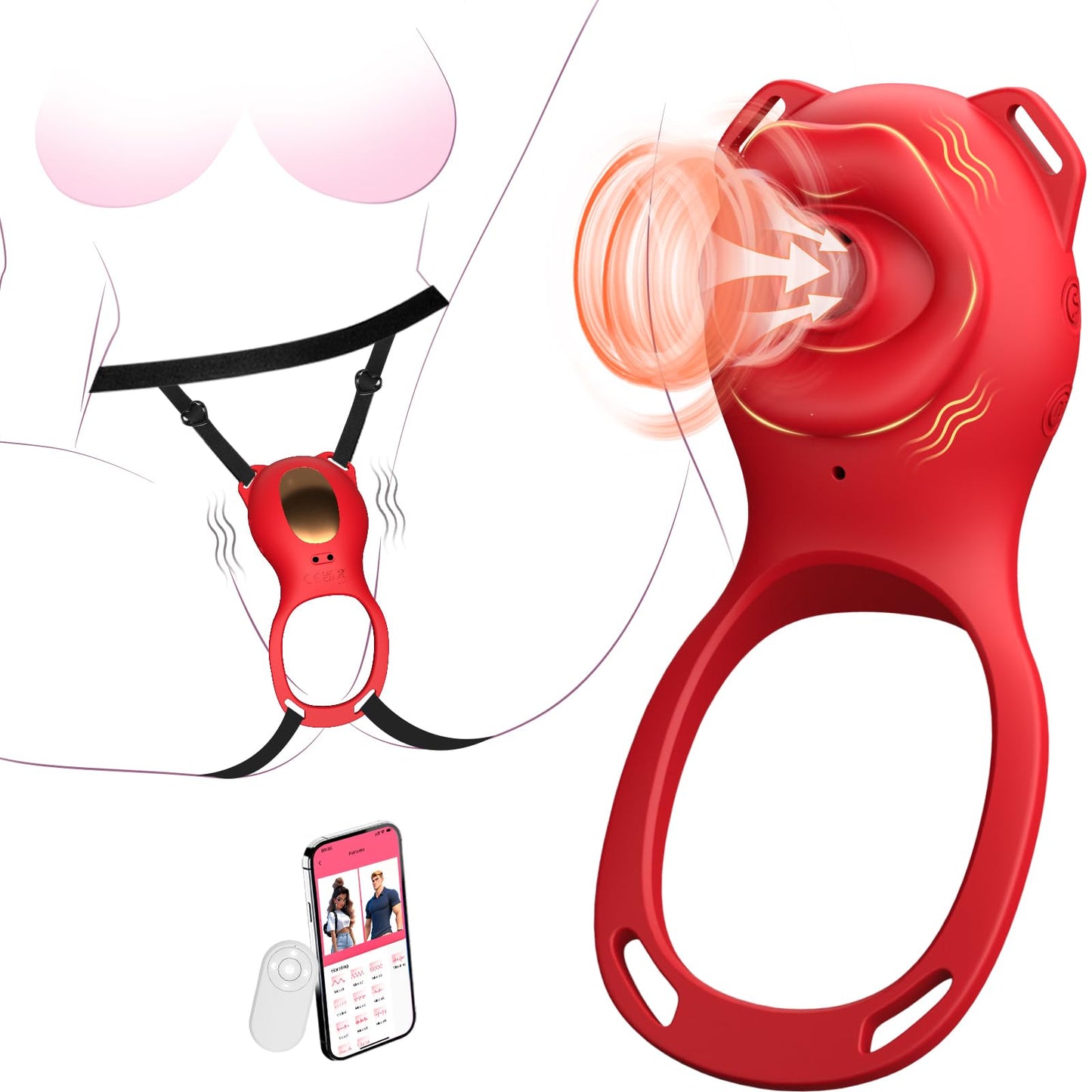 Strap on Vibrator mit App Steuerung