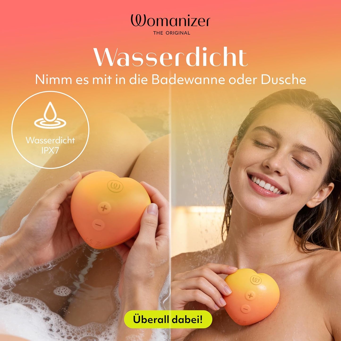 Peach Druckwellenvibrator für Frauen und Paare