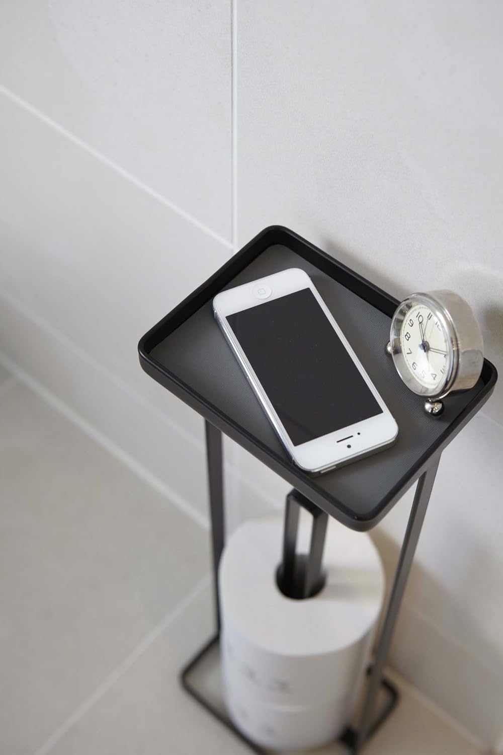 Toilettenpapierhalter mit Ablage Tower, Weiss