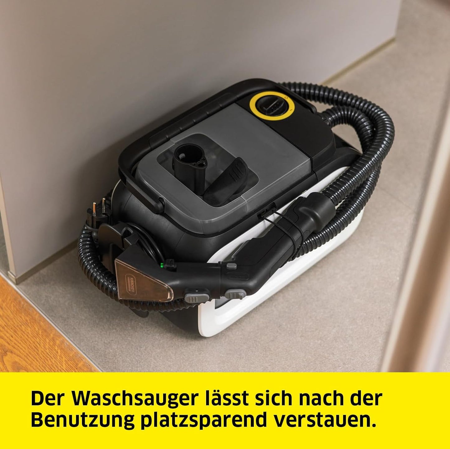 Waschsauger SE 3 Compact mit Zubehör, Weiss Kabelgebunden Single