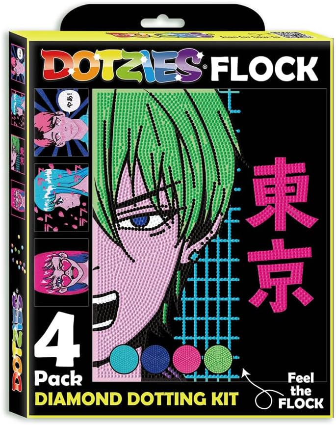 Diamond Dotting Kit Flock-Anime