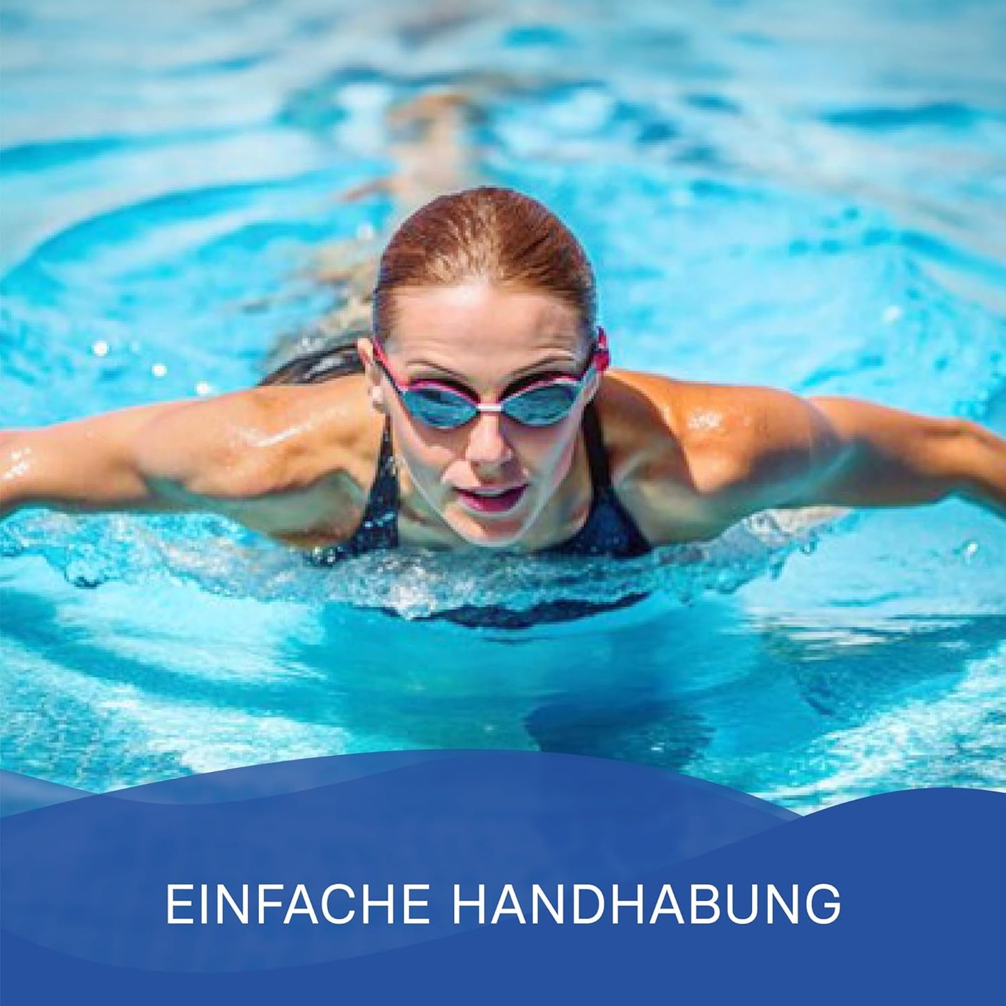 Verstellbarer Schwimmgürtel für Aquafitness und Gymnastik, Blau