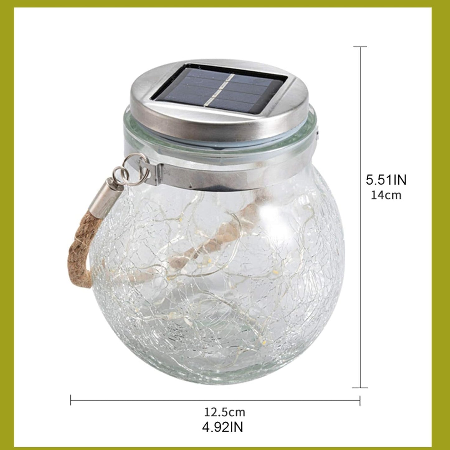 Hängende Solarlaterne, Warmweiss 1 Pcs