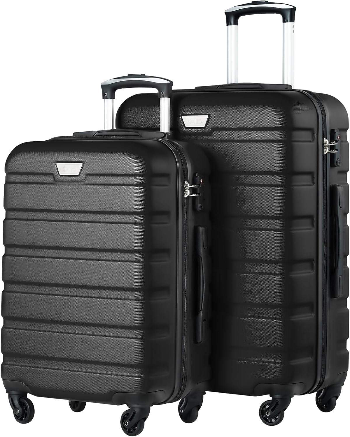 2-teiliges Hartschalenkoffer-Set, Mondnacht Schwarz Set-2tlg(S + M)