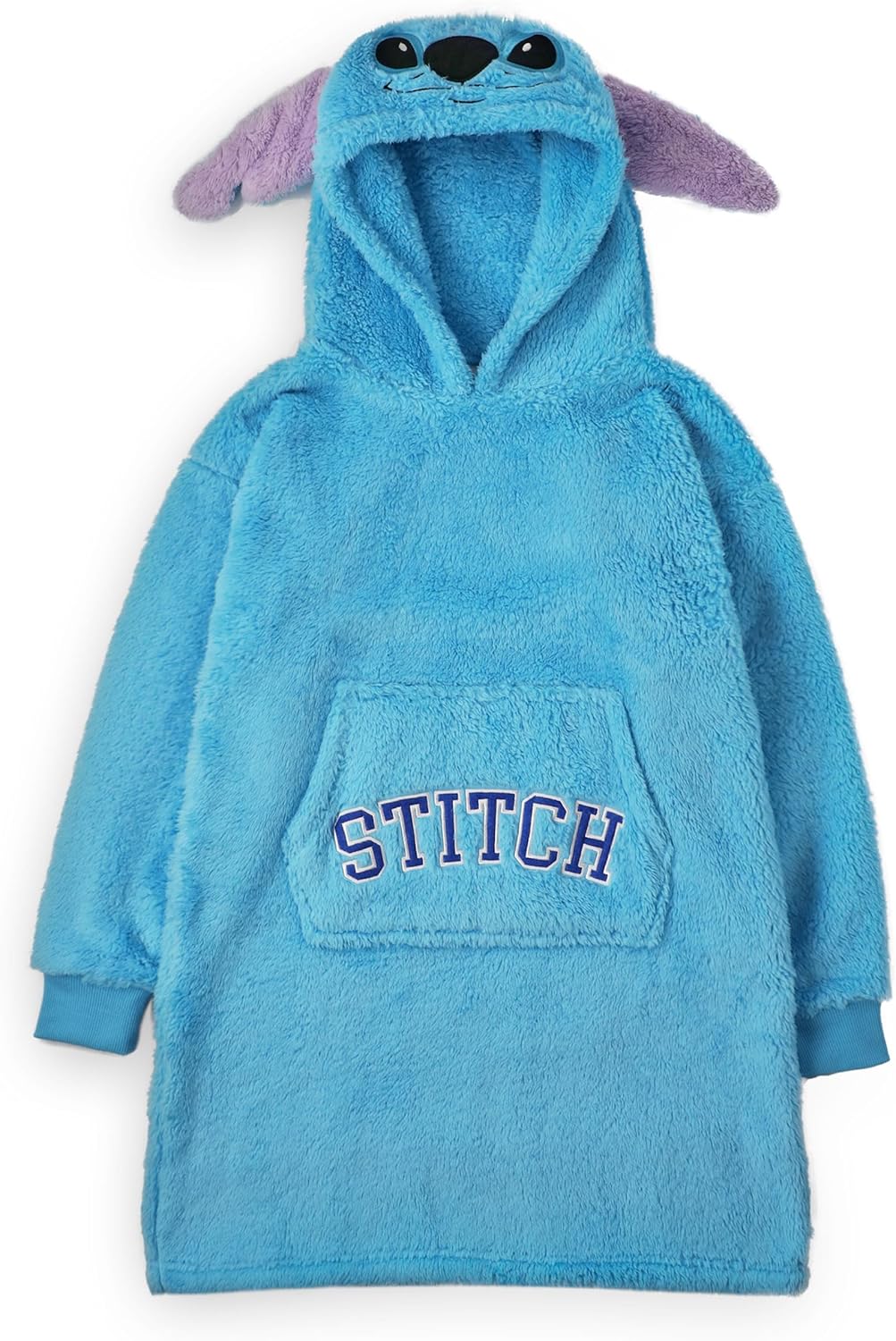 Lilo & Stitch Tragbare Decken-Hoodie Einheitsgrösse, Einheitsgröße Blau