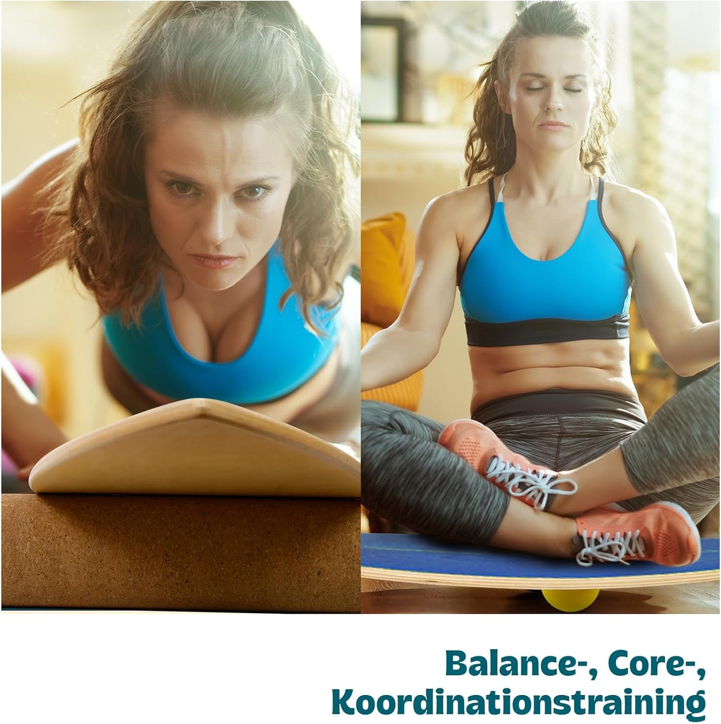 Balance Board für Indoor-Training und Spass, Himmelblau