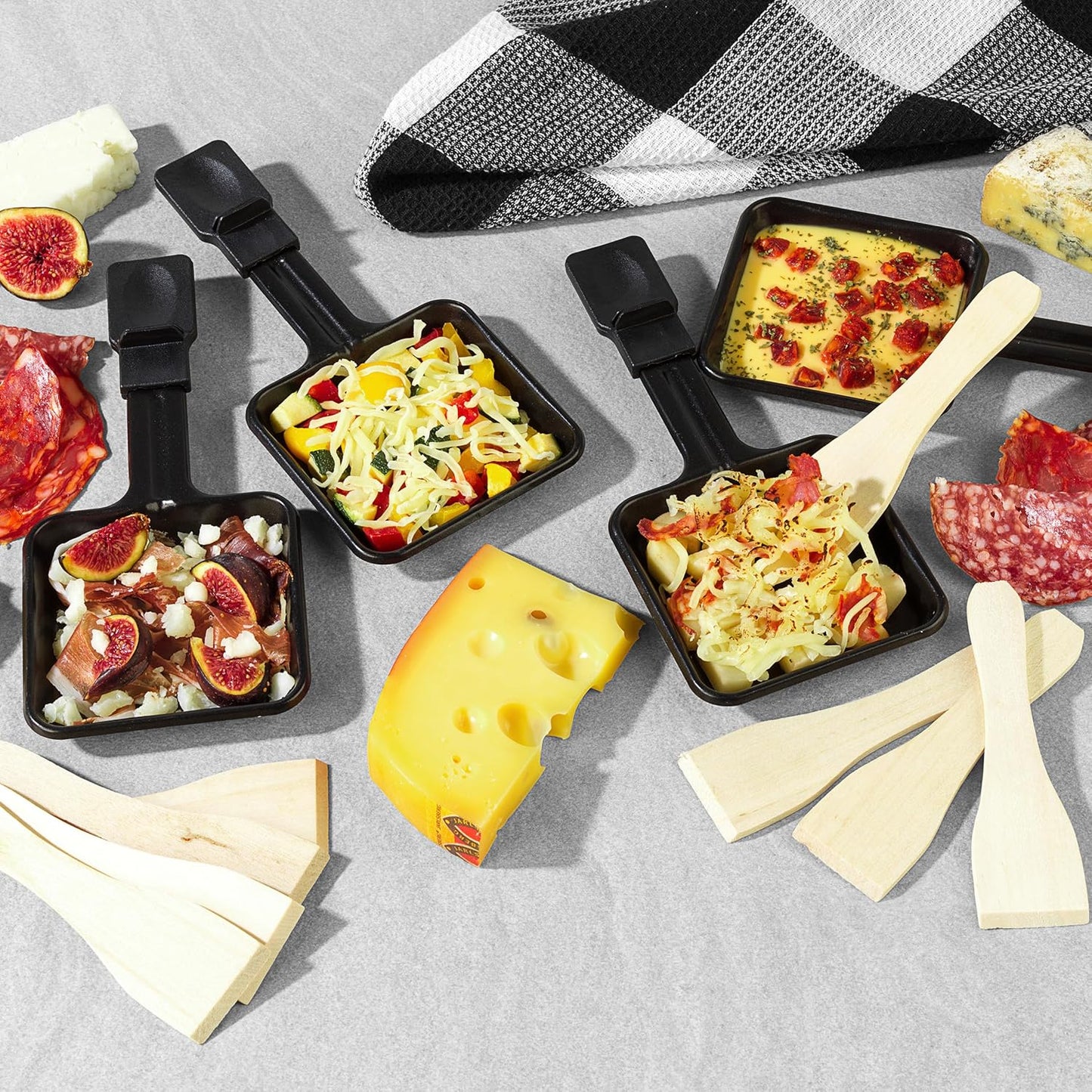 Raclette Grill und Fondue Set