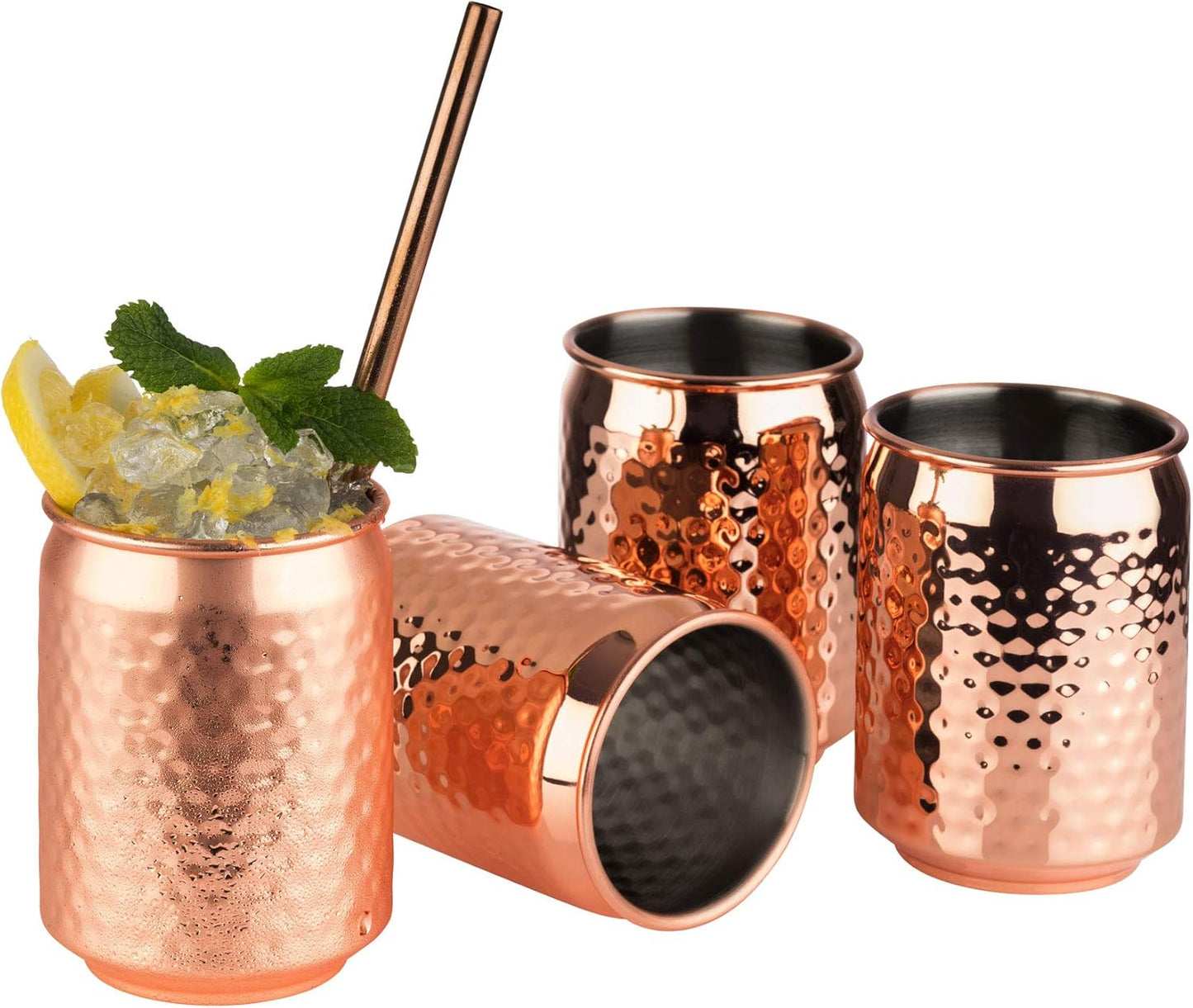 Cocktailbecher, Kupfer, Gehämmert