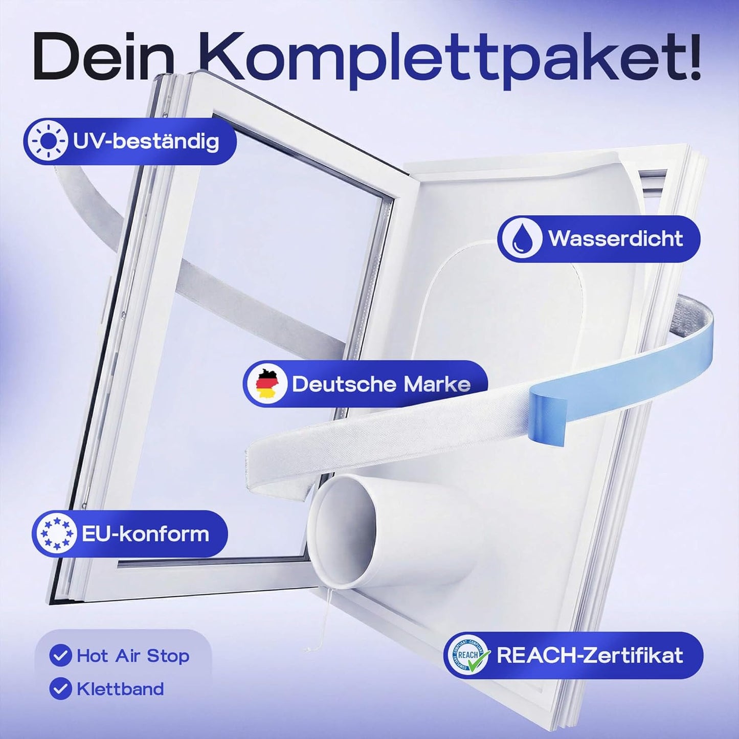 Fensterabdichtung für mobile Klimageräte (L3), L3