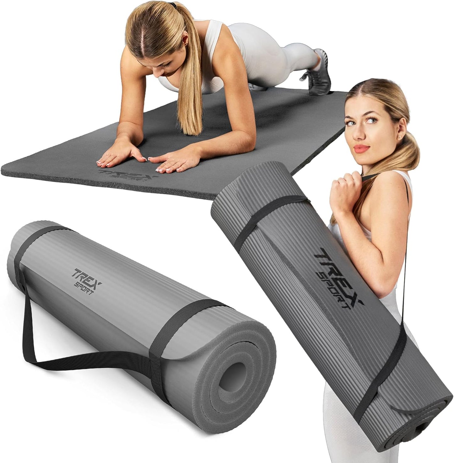Fitnessmatte, Grau