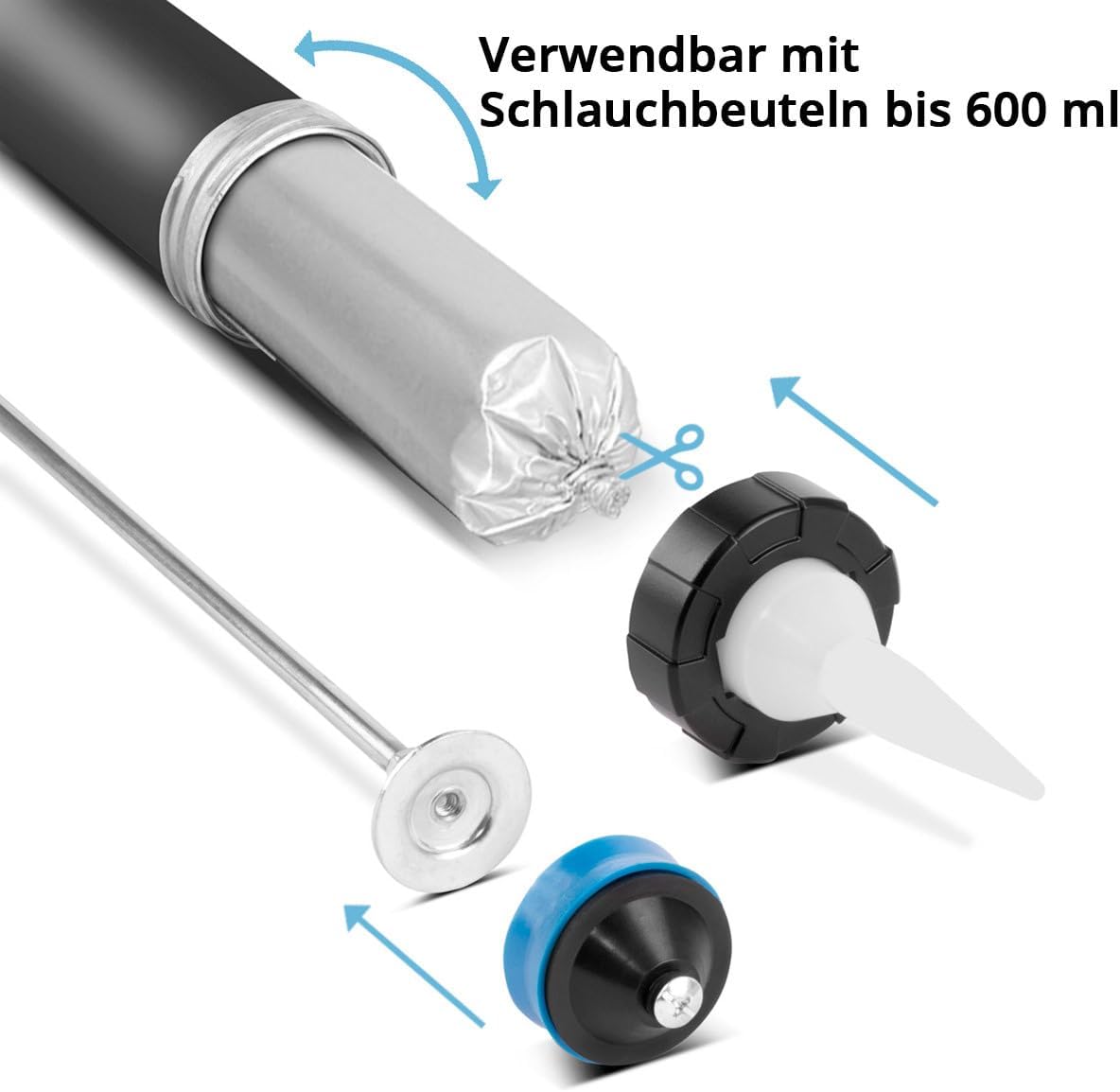 Silikonpistole SPB-600 ST für Kartuschen & Beutel