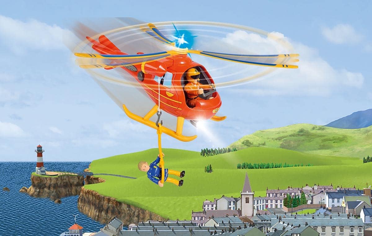 Feuerwehrmann Sam mit Hubschrauber Wallaby