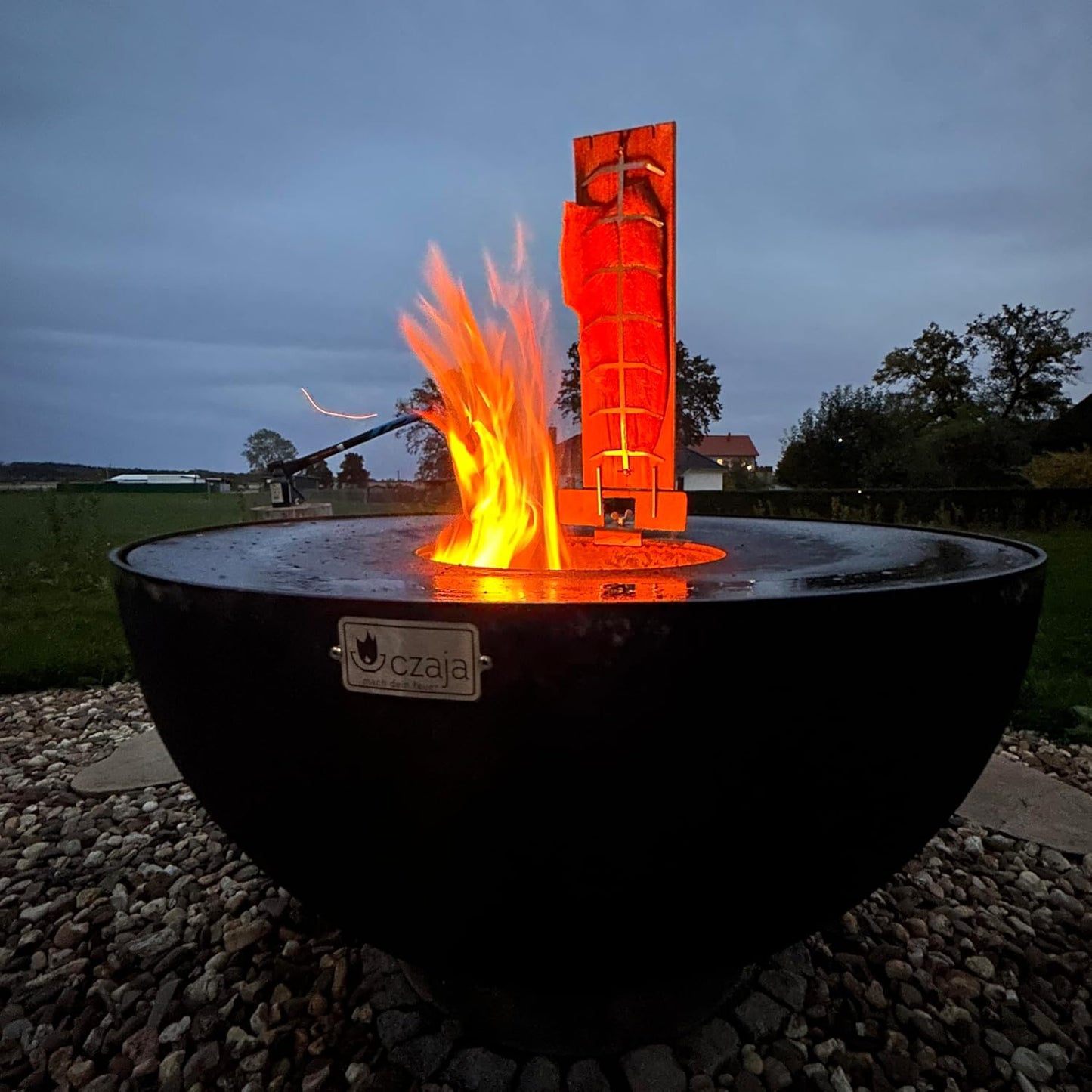 Flammlachsbrett-Set für Feuerschale