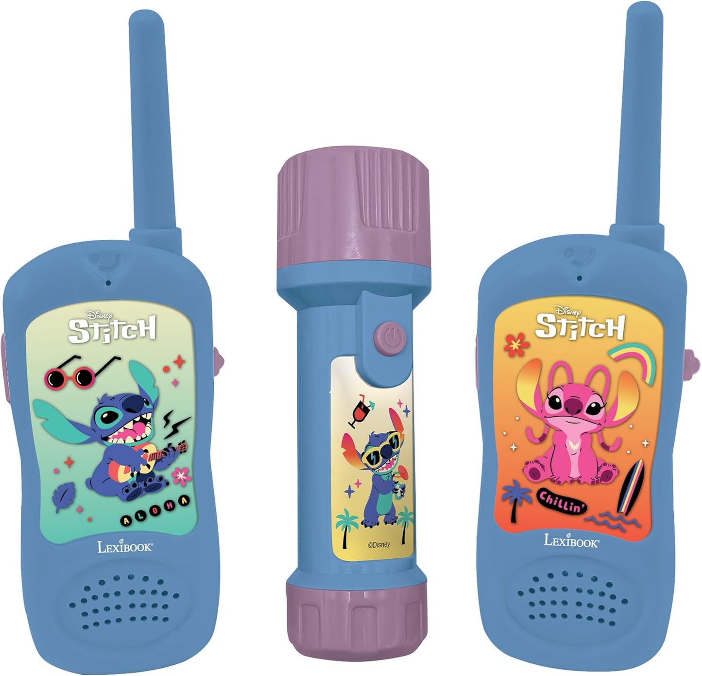 Disney Stitch Abenteurer-Set mit Walkie-Talkies und Taschenlampe/Kompass, Disney Stitch