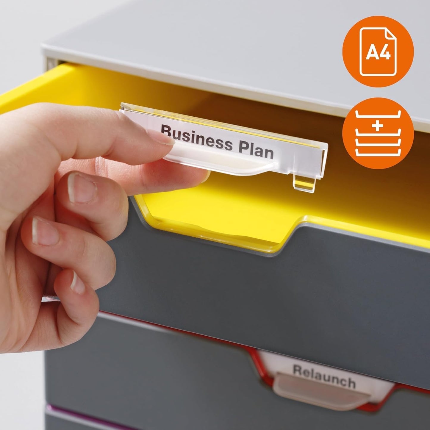 Schubladenbox mit 5 Fächern, 5 Fächer