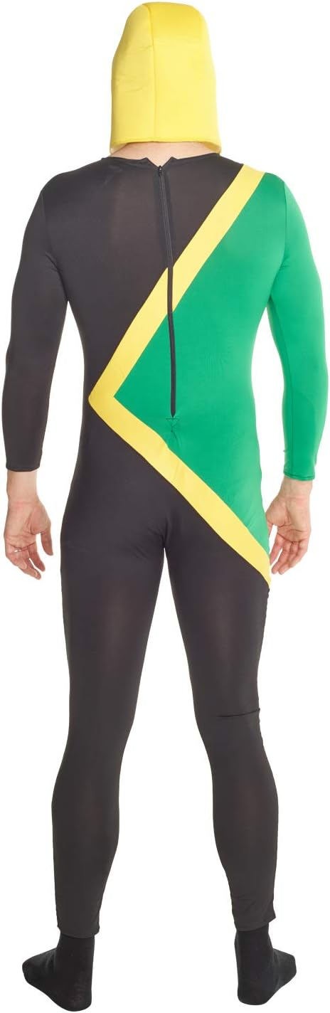 Jamaikanisches Bobsled Kostüm, L Jamaikanisch Anzug