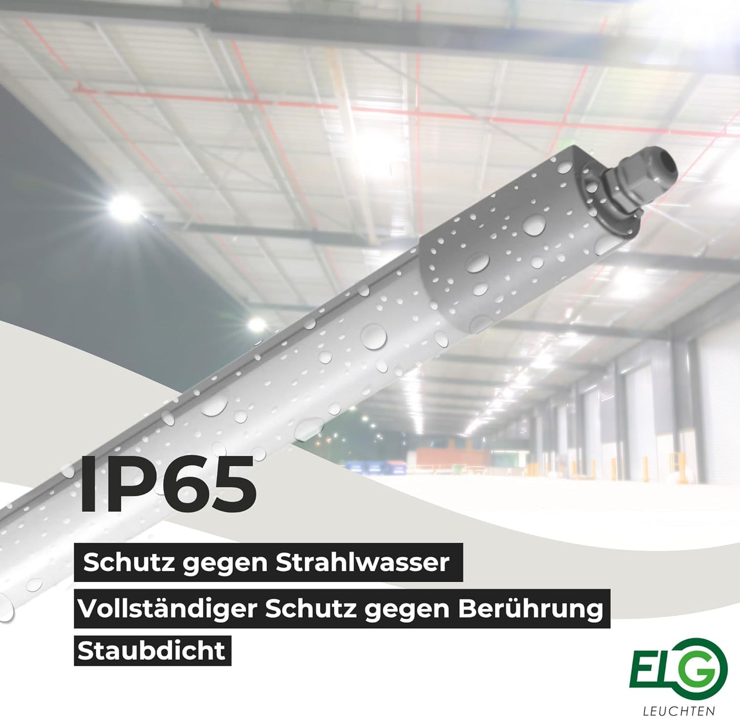 LED Feuchtraumleuchte, 1 Stück/60cm