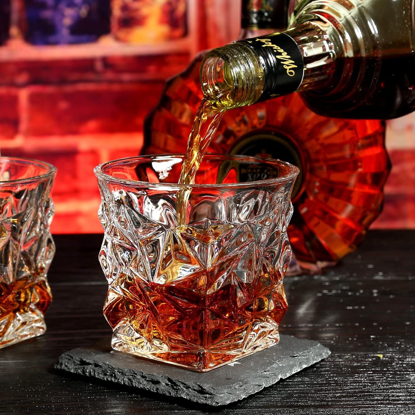 Whisky-Steine und Gläser - Geschenkset