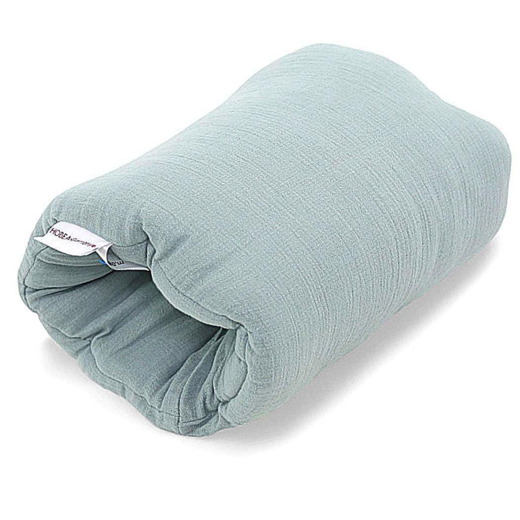 Ministillkissen Reisestillkissen Stillmuff, Musselin Graublau