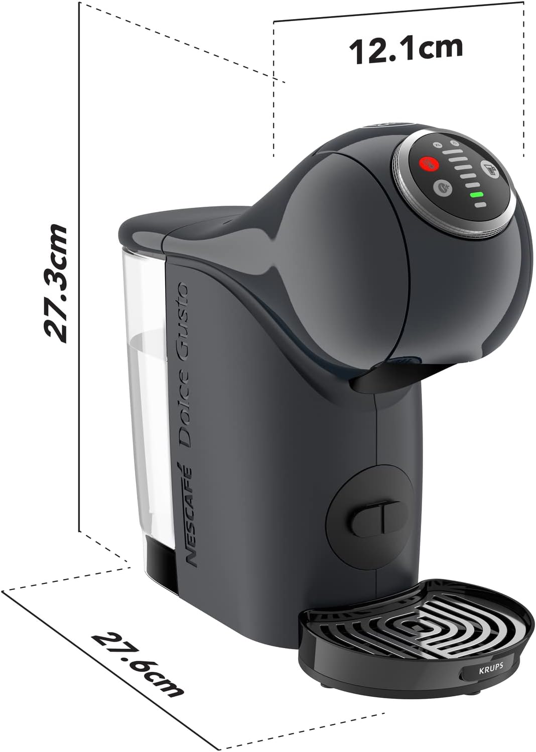 Kaffeekapselmaschine Genio S Plus mit Espresso Boost, Kapselmaschine KP340B, Cosmic Grey ; Grau