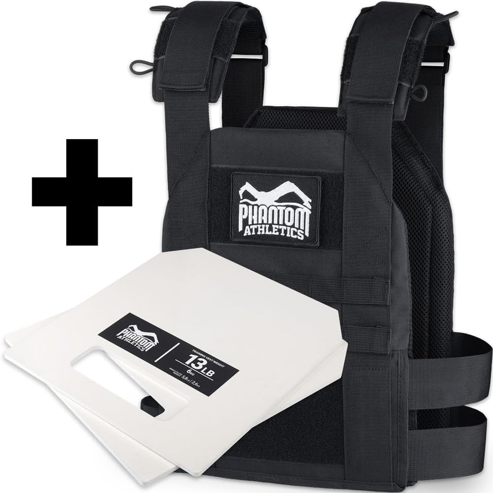Verstellbare Gewichtsweste, Trainingsweste mit 6kg (13LB) Gewichtsplatten