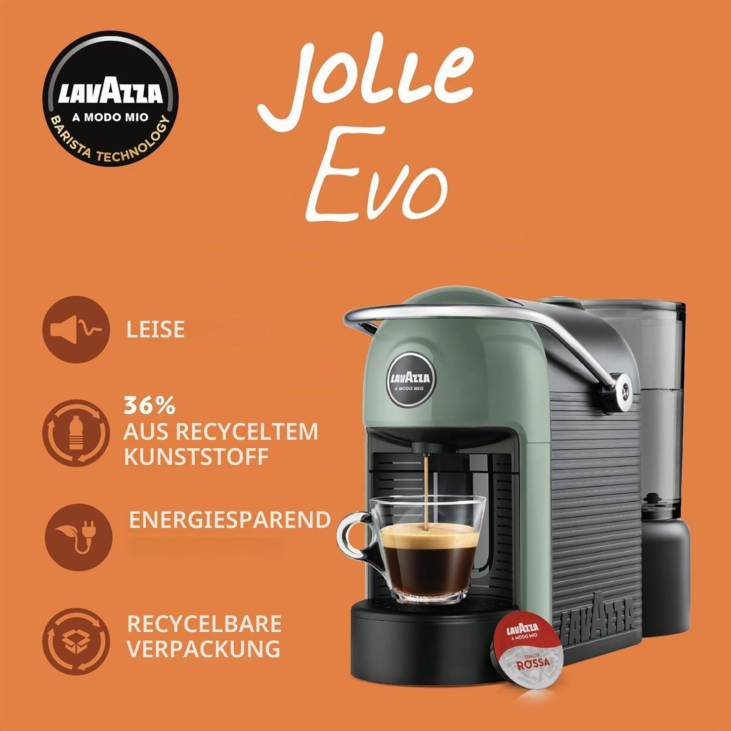 Espressomaschine Jolie Evo mit 64 Kapseln