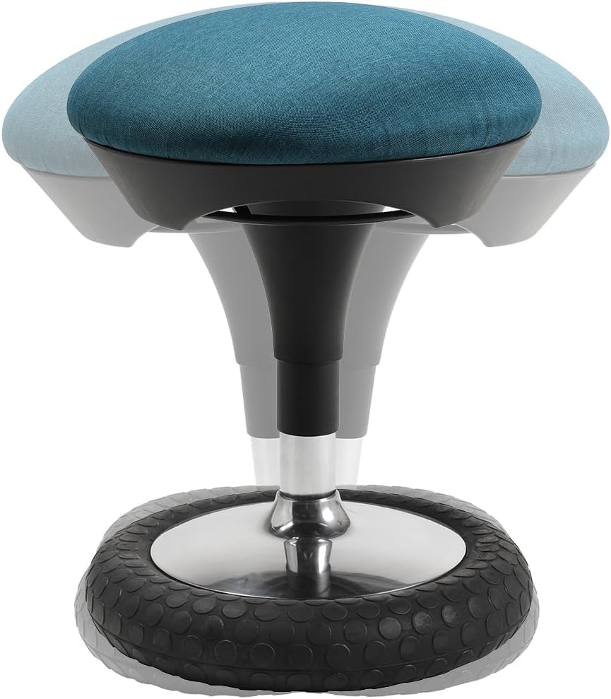 Sitness 20, ergonomischer Sitzhocker mit Schwingeffekt, Petrol