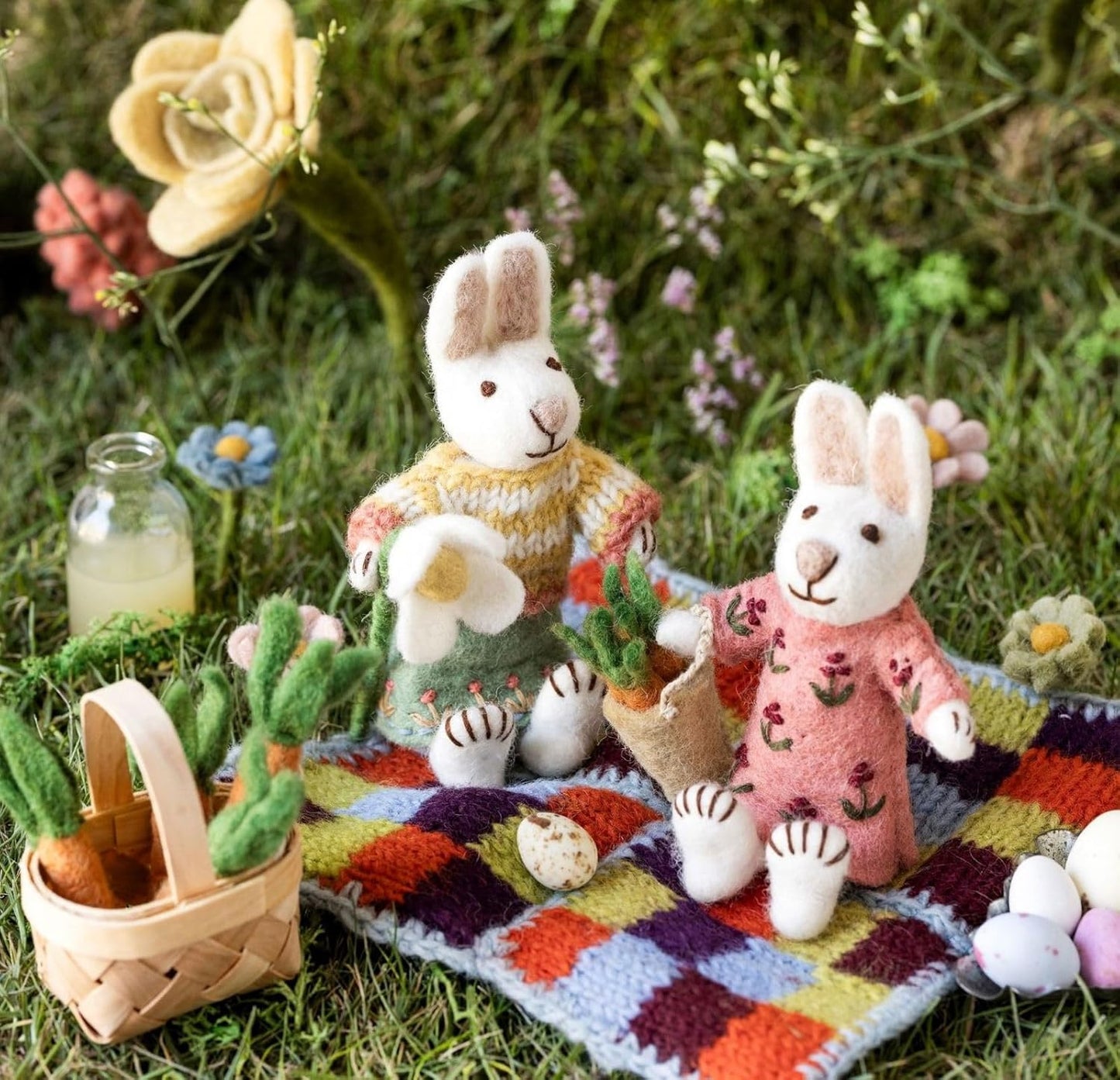 Hasenfiguren Bräutigam & Braut, Hasen | Bräutigam & Braut Klein (12cm) | Ostern
