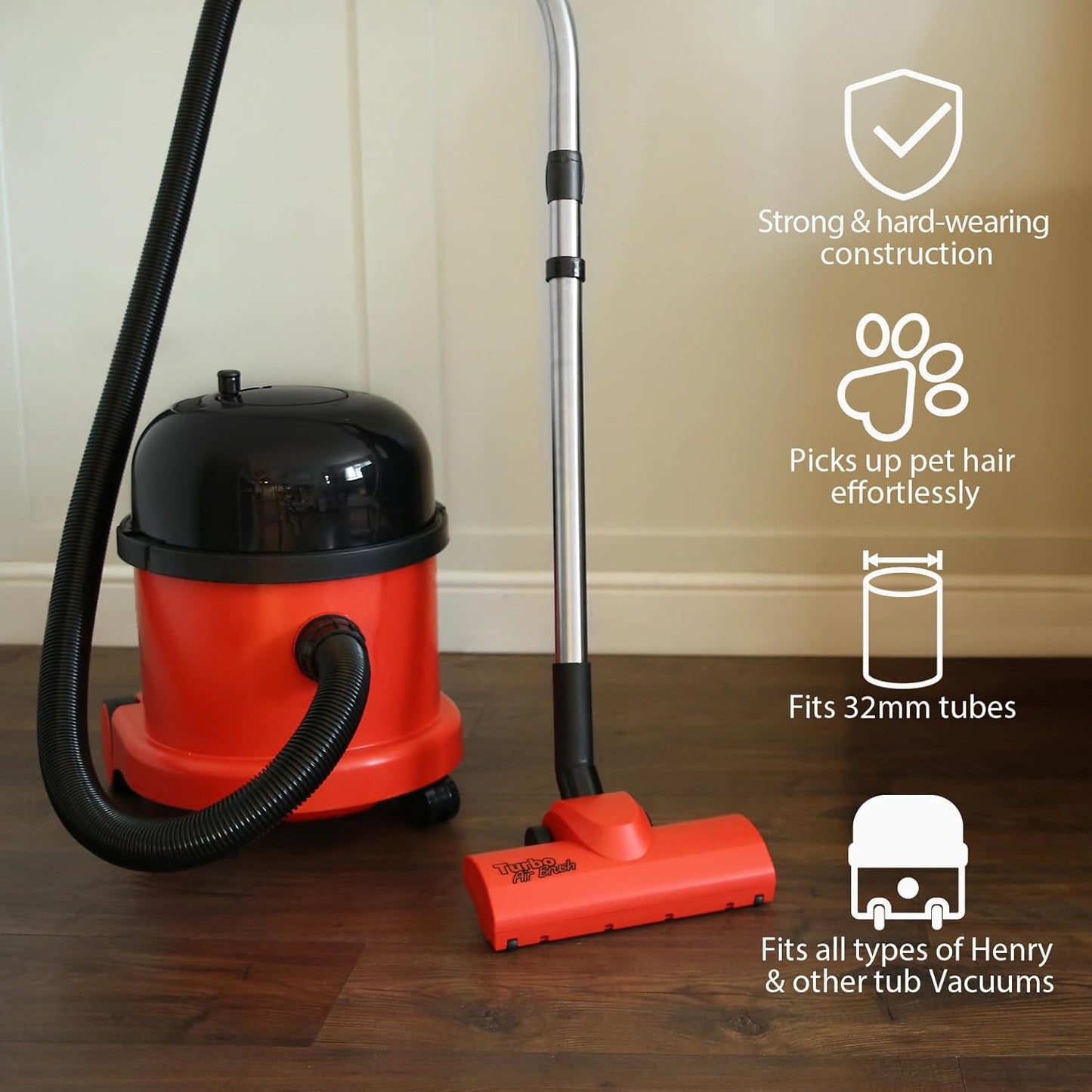 Airo Turbo-Bodenbürste für Numatic Staubsauger