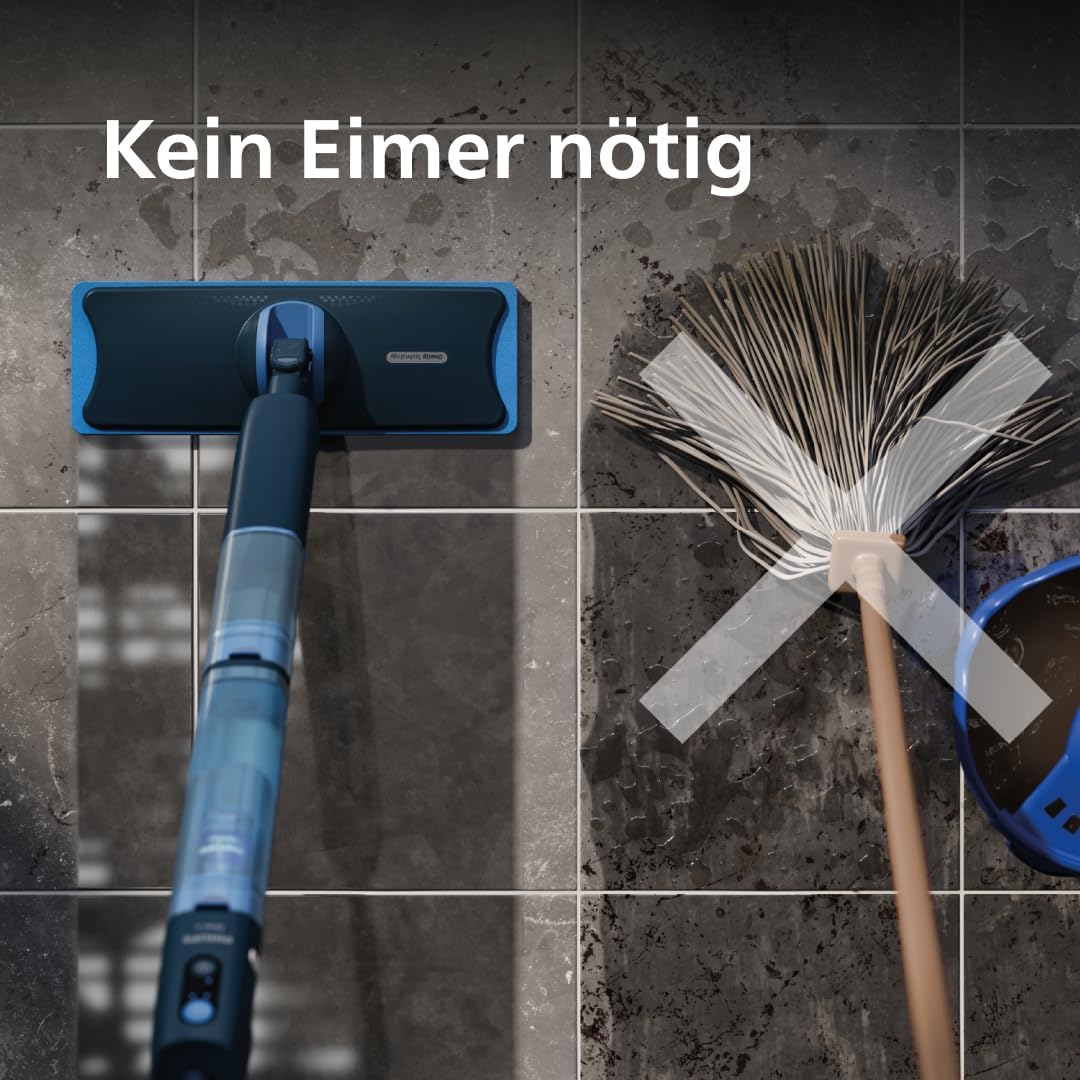 Elektrischer Wischmopp OneUp 5000 Serie mit 360° Drehgelenk, 5000 Series, 2 Feuchtigkeitseinstellungen