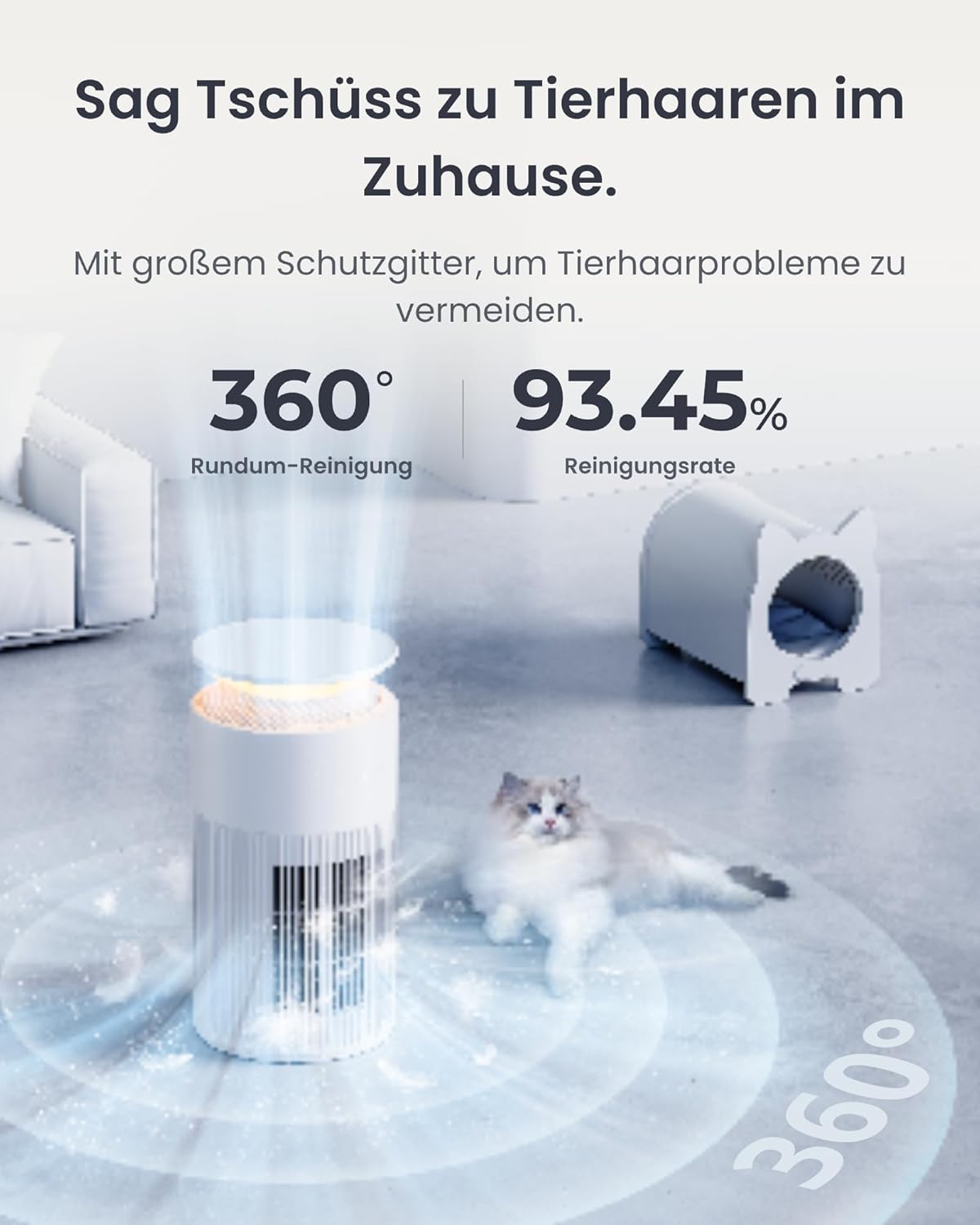 Luftreiniger mit App-Steuerung, Air Purifier Standard Weiss