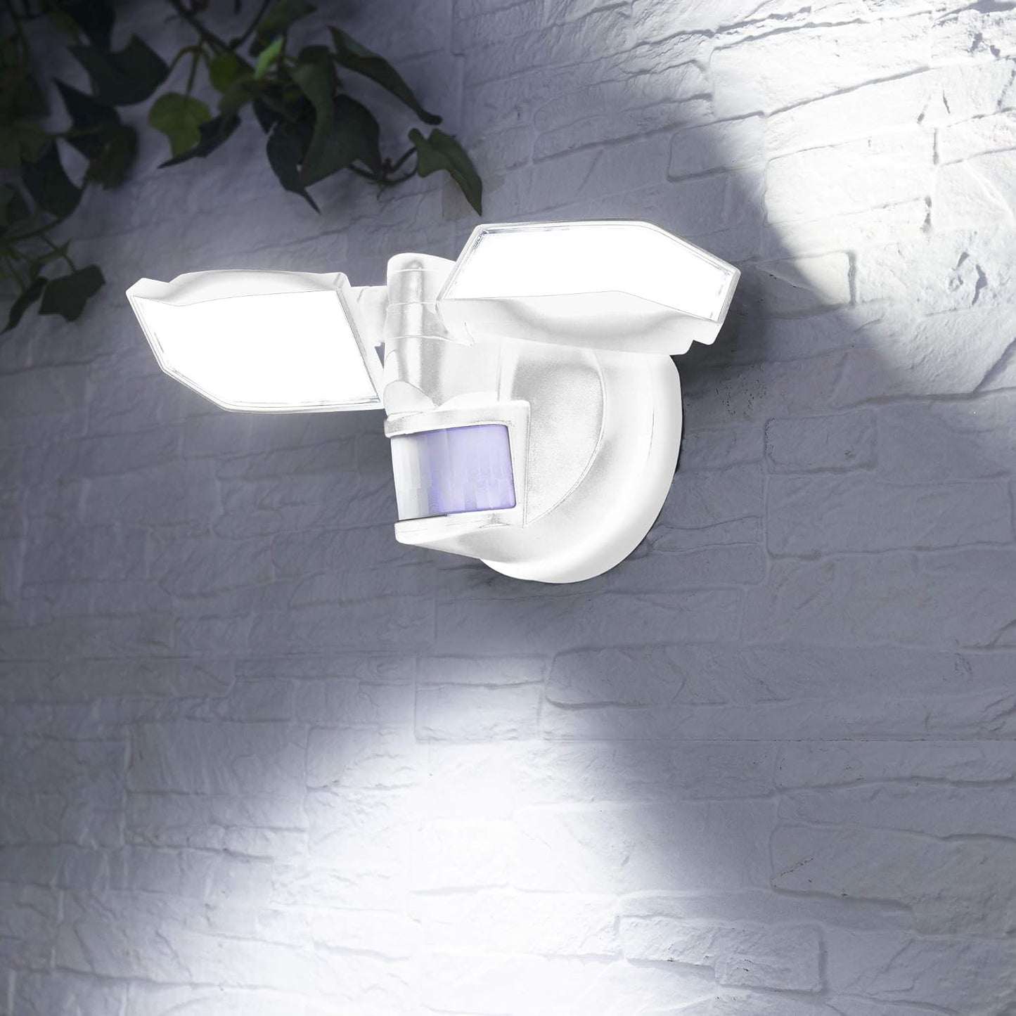 LED-Strahler mit Bewegungsmelder, Weiss
