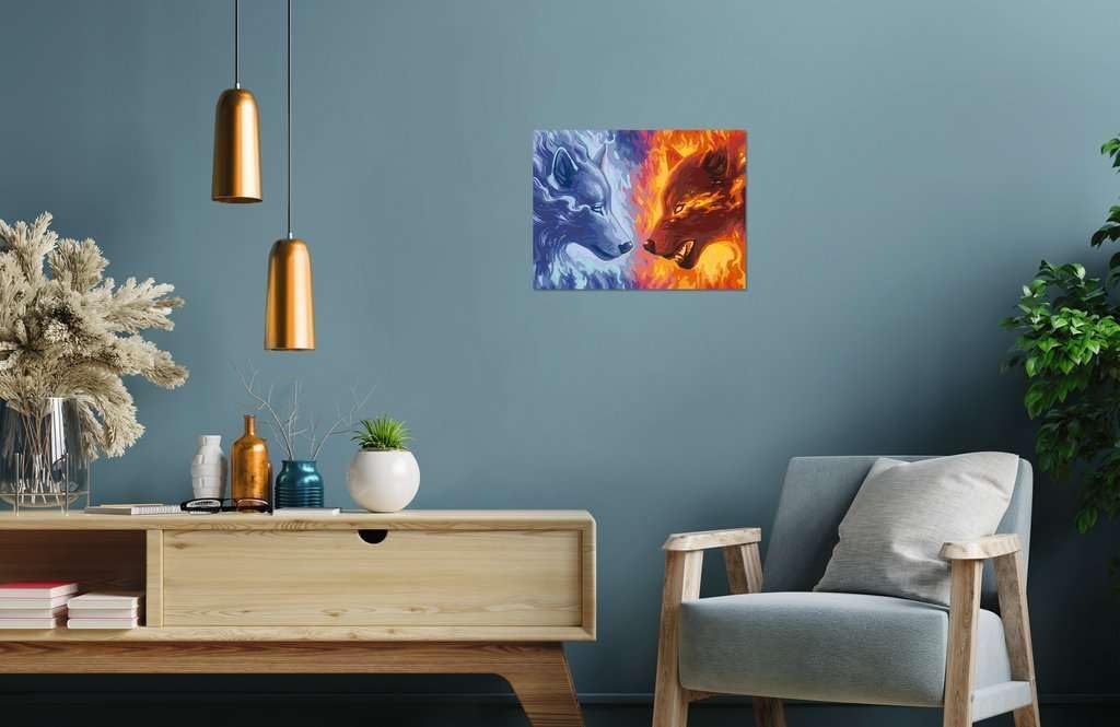 Malen nach Zahlen Fire & Ice, Alte Version