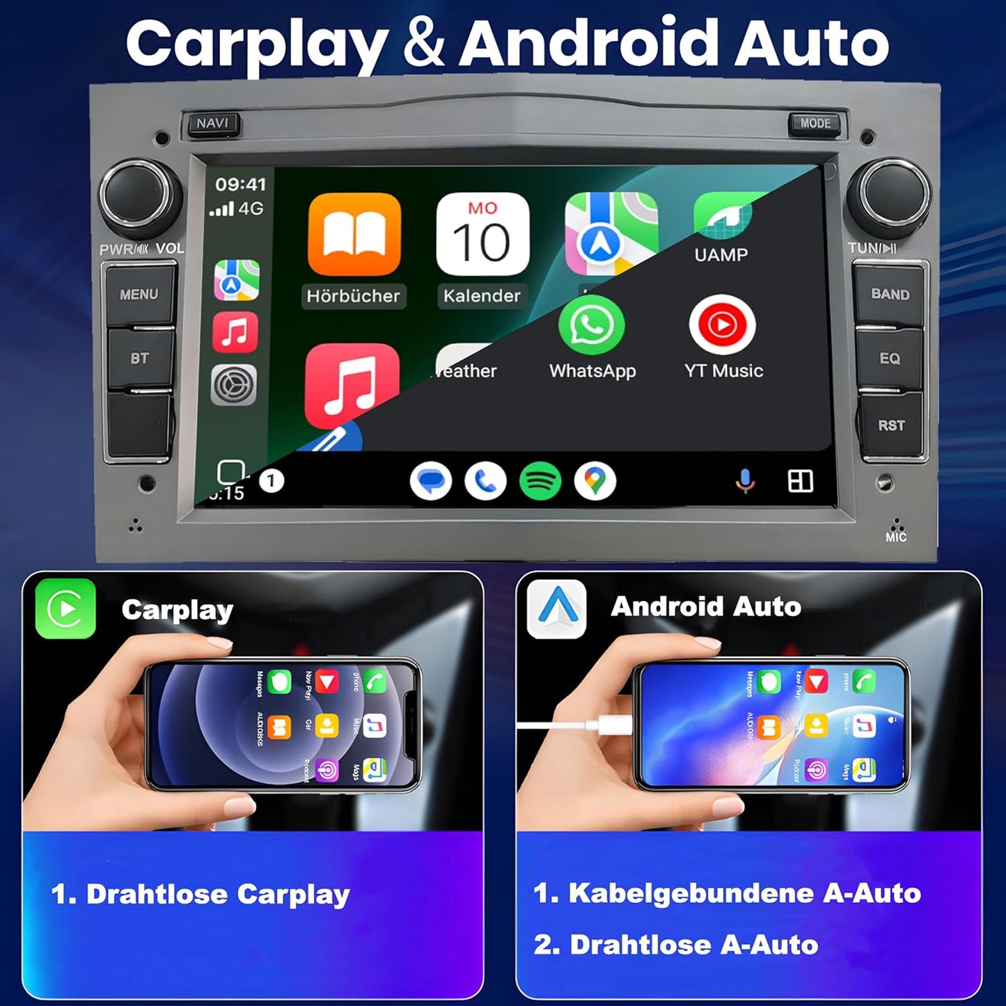 AO7-L2 Autoradio mit Navi für Opel-Modelle, AO8Lite