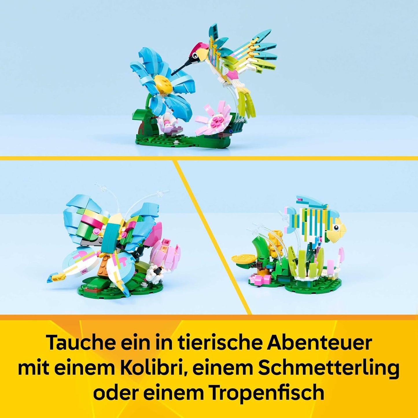 3-in-1 Wilde Tiere