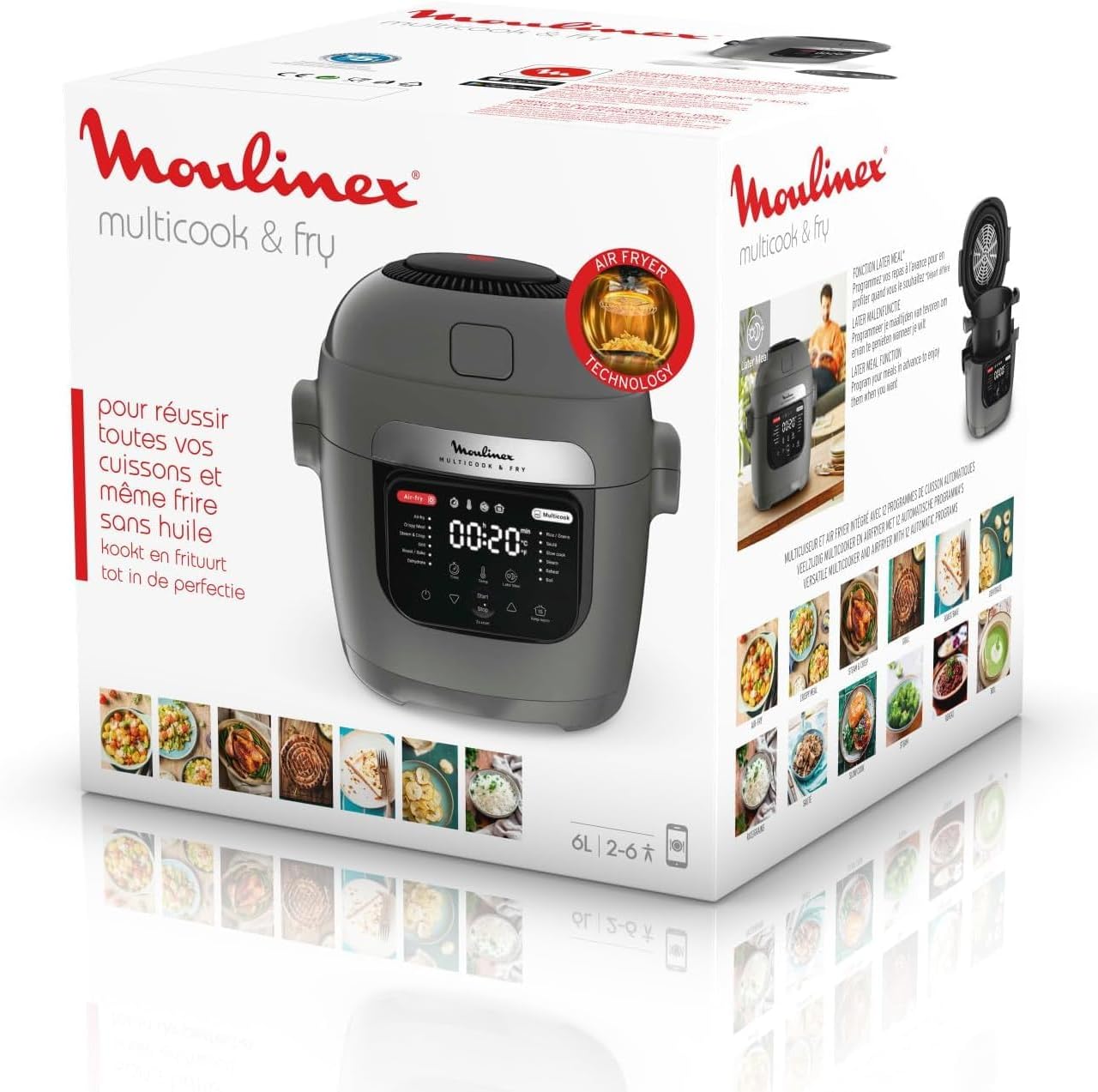 Multicook & Fry MZ730BF0, 12 Kochprogramme + Air Fryer 6L = 6 personnes