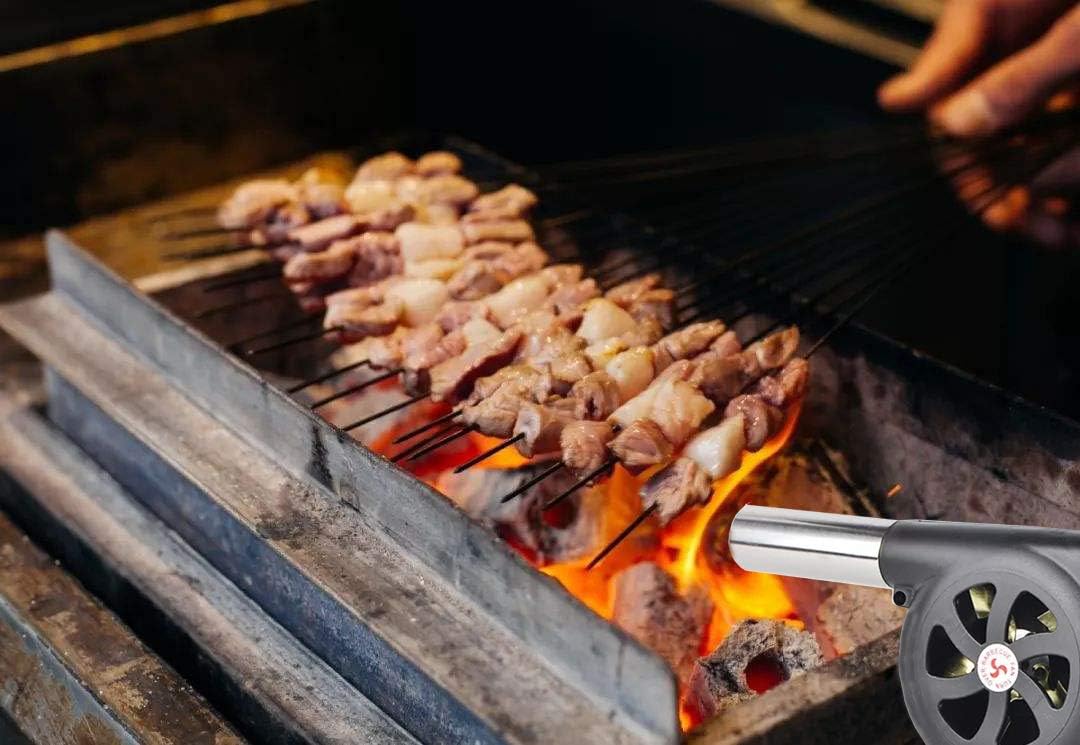 Handkurbel-Grillgebläse für Camping & Picknick
