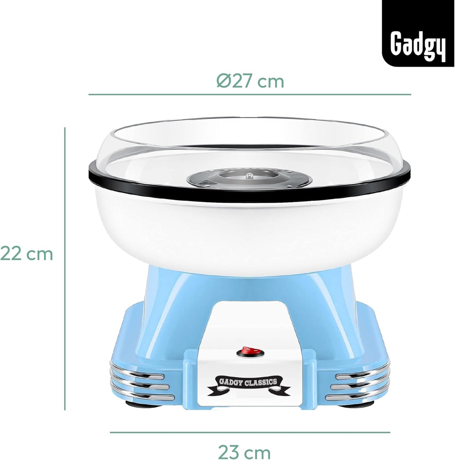 Zuckerwattemaschine für Zuhause, Blau