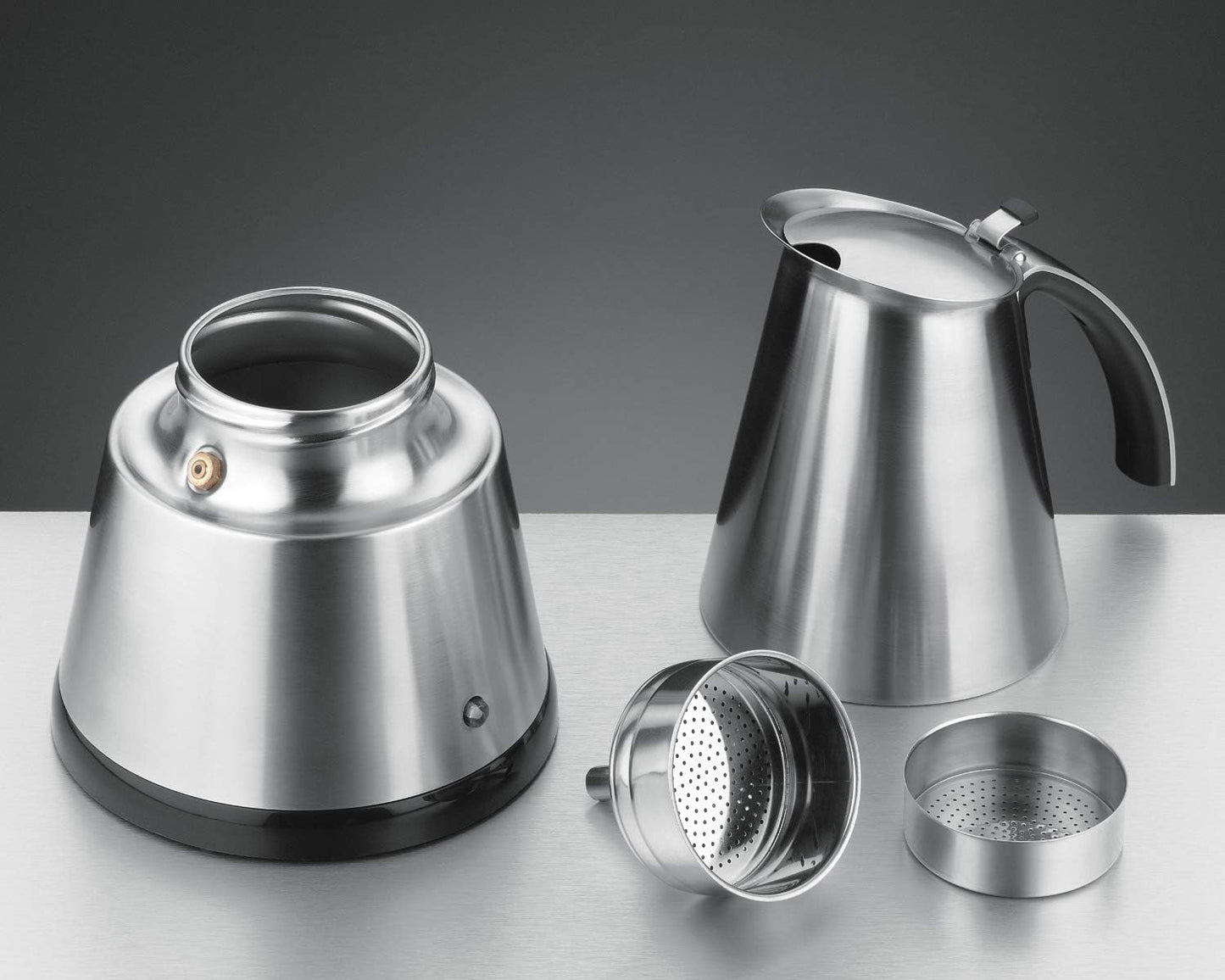 EKO 364/E - Elektrischer Espressokocher für 2-4 Tassen, 2-4 Tassen