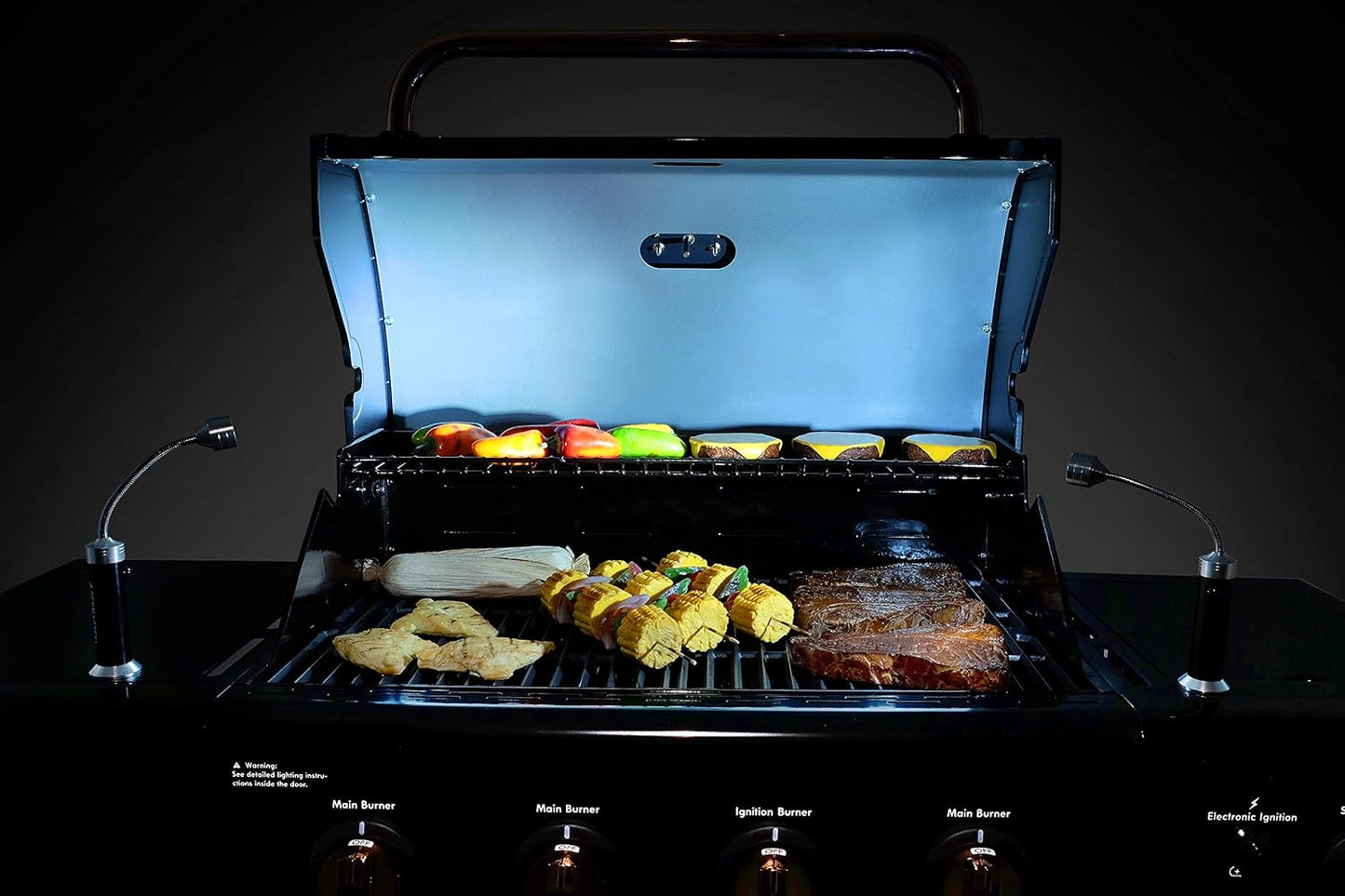 2-teiliges Grillleuchten-Set mit Magnetfuss