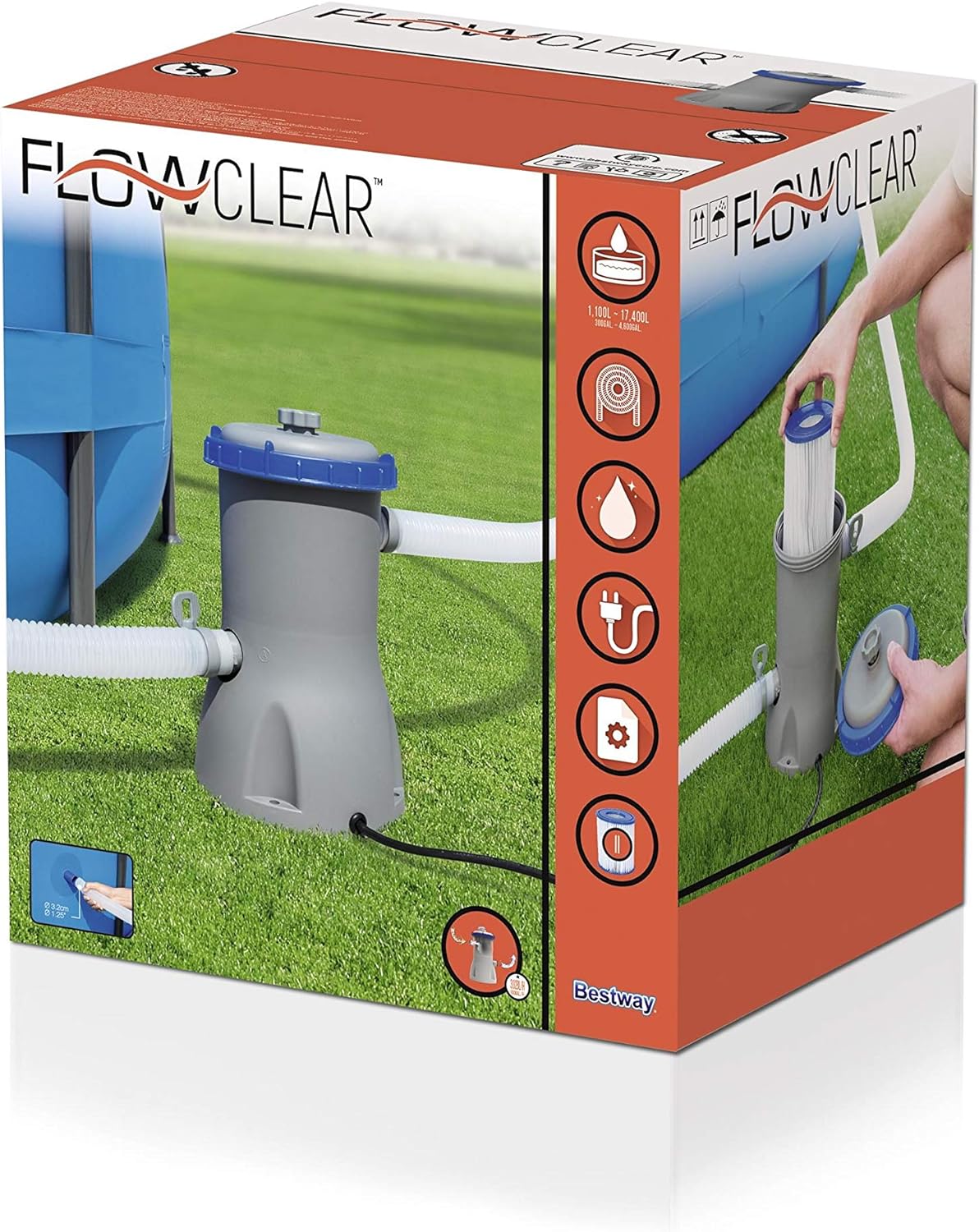 Flowclear Filterpumpe, 3.028 l/h