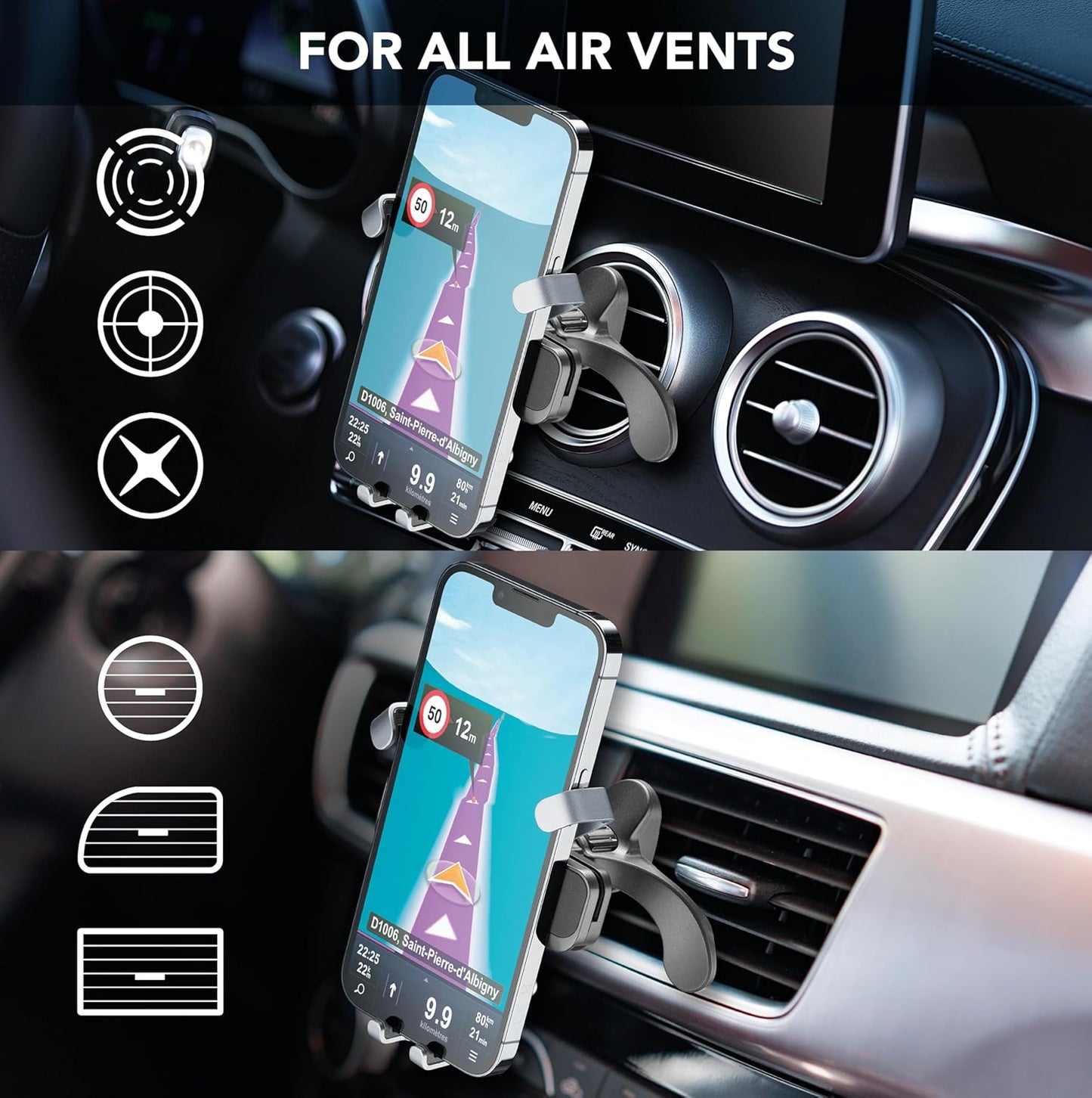 Slide Fit - Universale Smartphone-Halterung für Autos