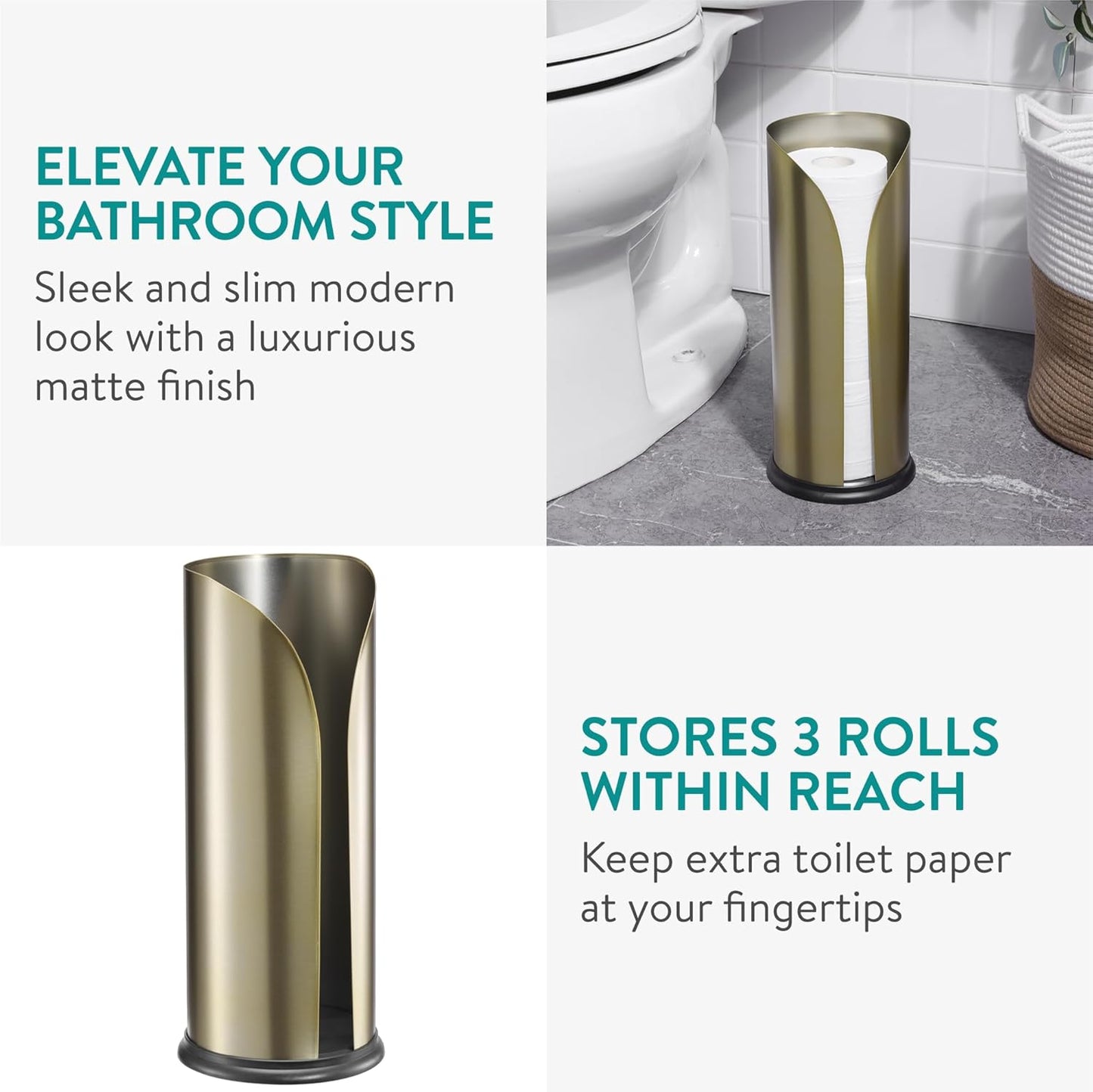 Toilettenpapierhalter, Gold Matt