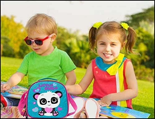 Panda Schulranzen-Trolley mit Rollen für Kinder, B-blau