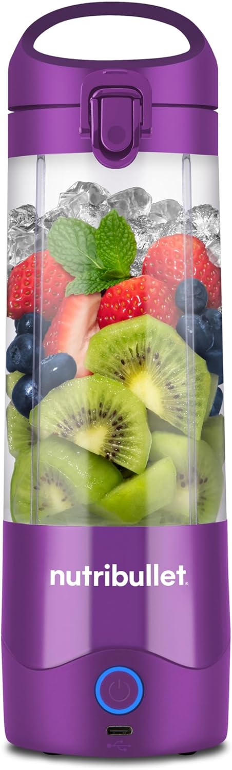 Tragbarer Smoothie-Mixer mit Becher, Lila